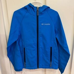 Columbia Boys Lightweight Blue Rain jacket Size XS (6/7)